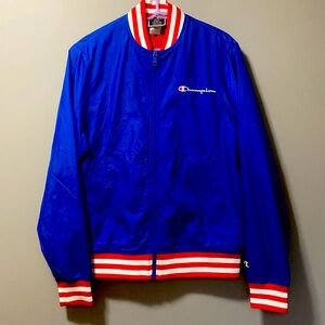 Champion Men's satin baseball jacket
